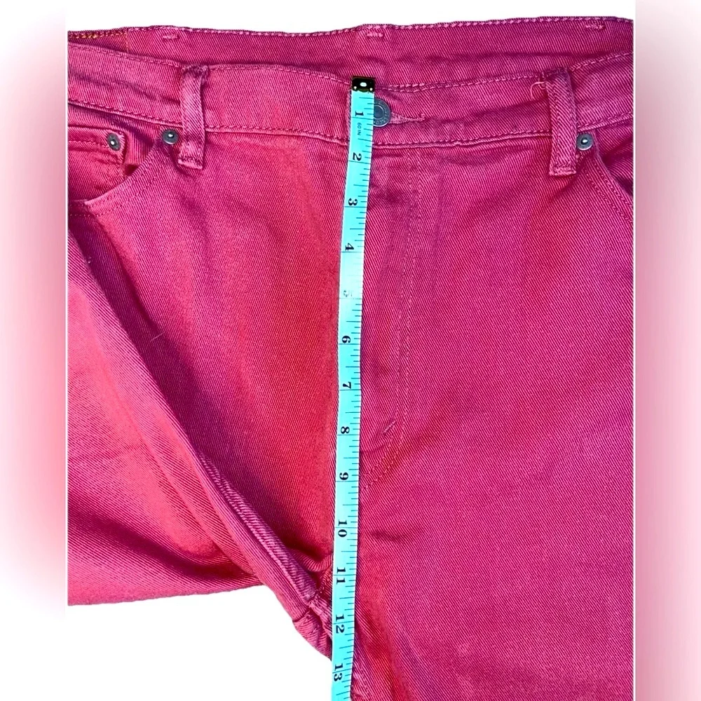 NWOT Levi's‎ Pink/Red Jeans White Tab 511 Size 42/30 Men's